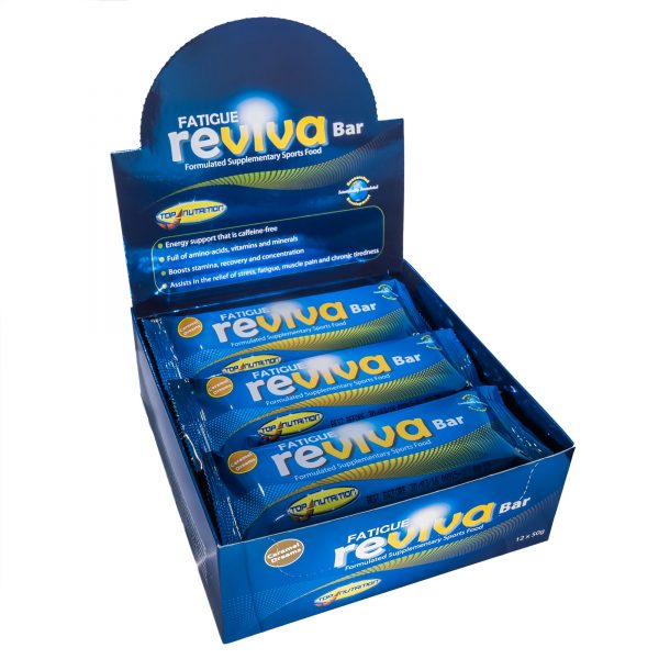 Top Nutrition Fatigue Reviva Protein Bar Box of 12